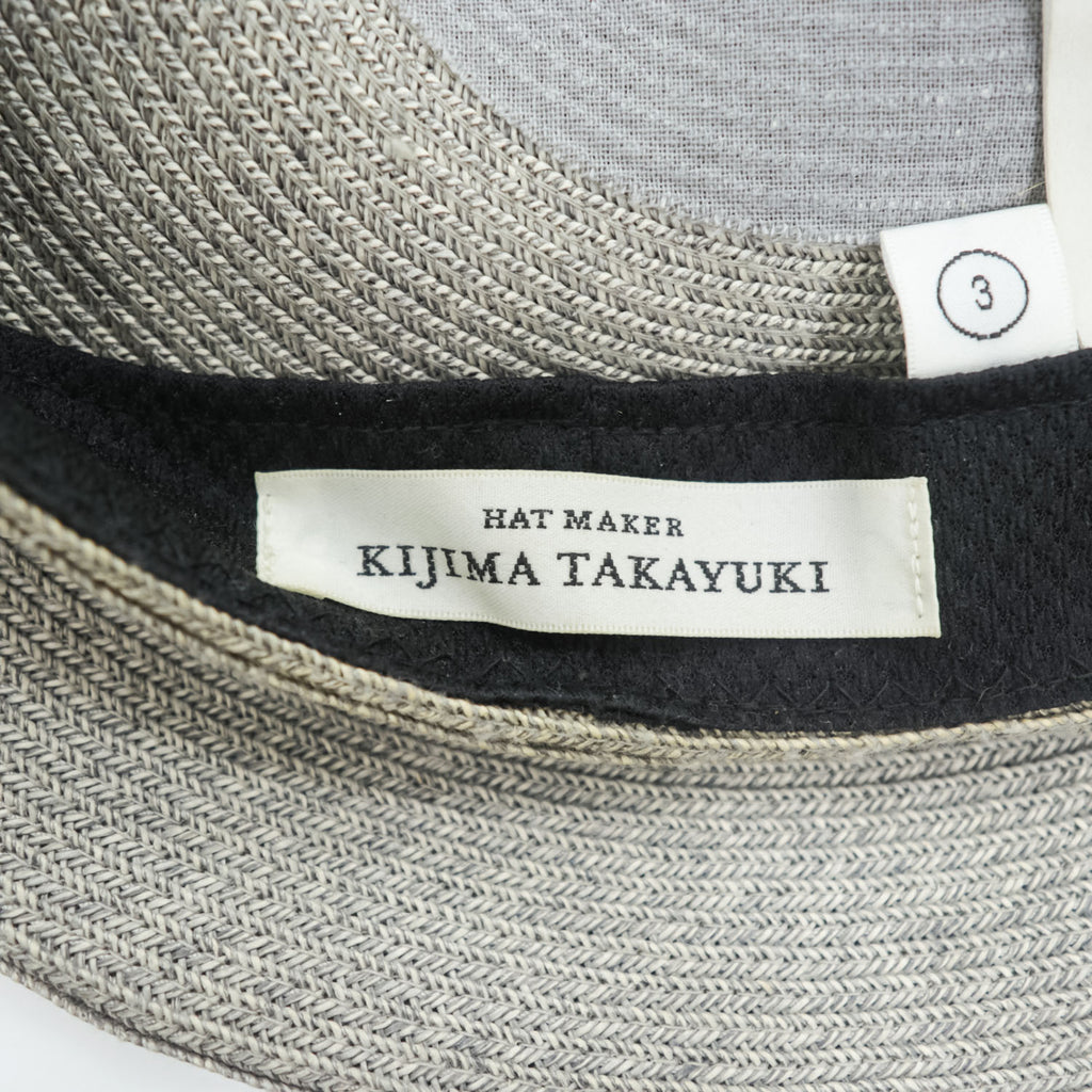 KIJIMA TAKAYUKI 2017SS 171103 Paper Braid Beret Gray Size 3 Made in Japan