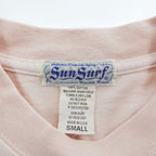 Sun Surf Hawaii 1964 Hawaiian Village Waikiki Graphic T-Shirt Pink Small USA