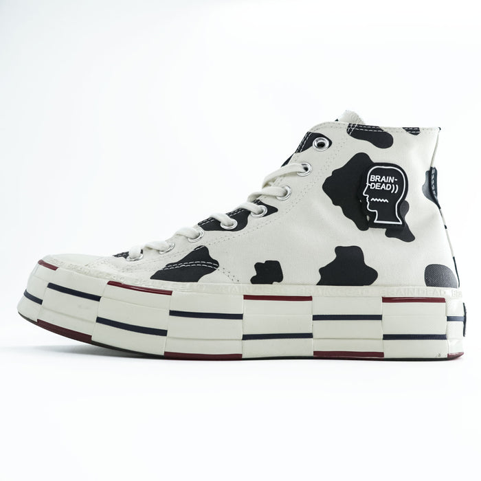 BRAIN DEAD × Converse CT70 ハイカットスニーカー 27.5cm ホワイト キャンバス Cow Print 169946C