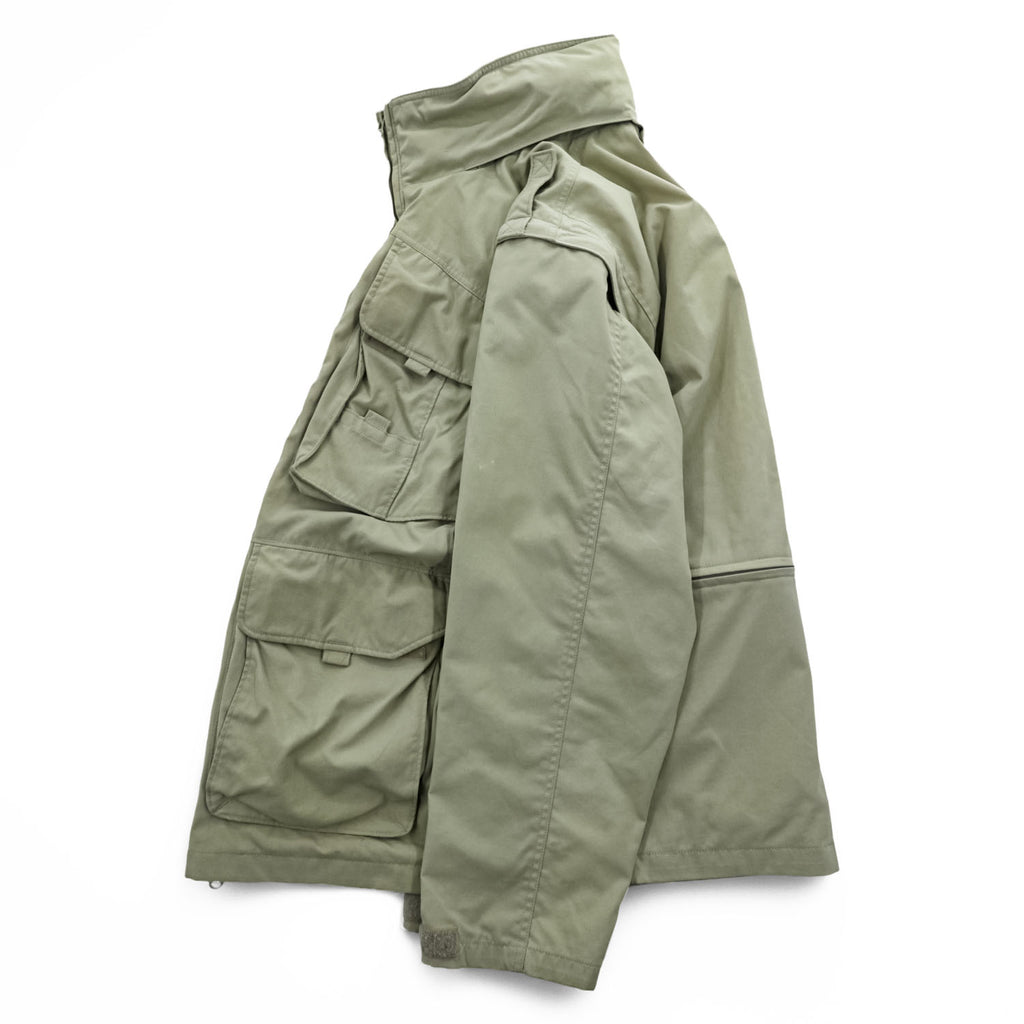 Vintage 90s Columbia PFG 2-Way Convertible Fishing Jacket Vest Hood M Beige