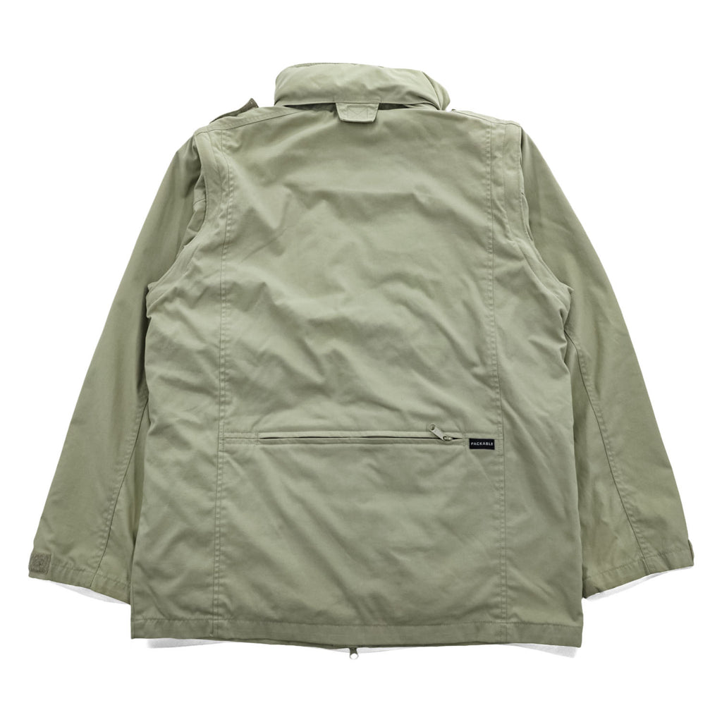 Vintage 90s Columbia PFG 2-Way Convertible Fishing Jacket Vest Hood M Beige