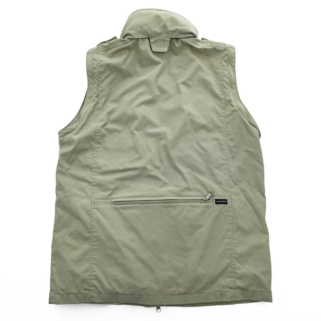 Vintage 90s Columbia PFG 2-Way Convertible Fishing Jacket Vest Hood M Beige
