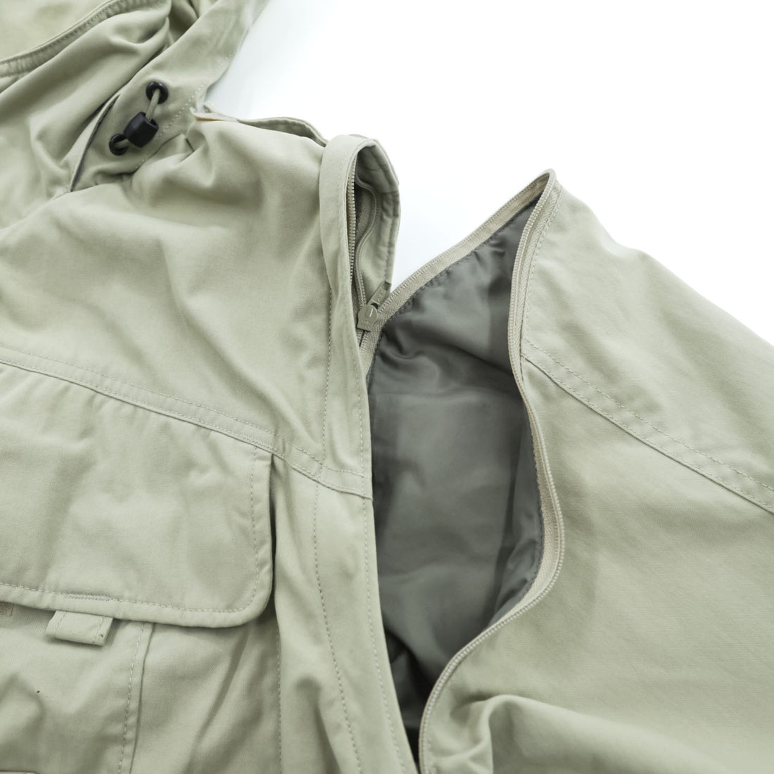 Vintage 90s Columbia PFG 2-Way Convertible Fishing Jacket Vest Hood M Beige