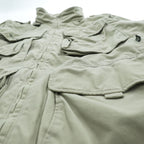 Vintage 90s Columbia PFG 2-Way Convertible Fishing Jacket Vest Hood M Beige