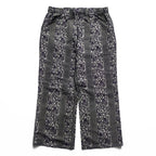 Needles String Easy Pant Poly/Cu Jacquard Paisley Easy Pants L Made in Japan