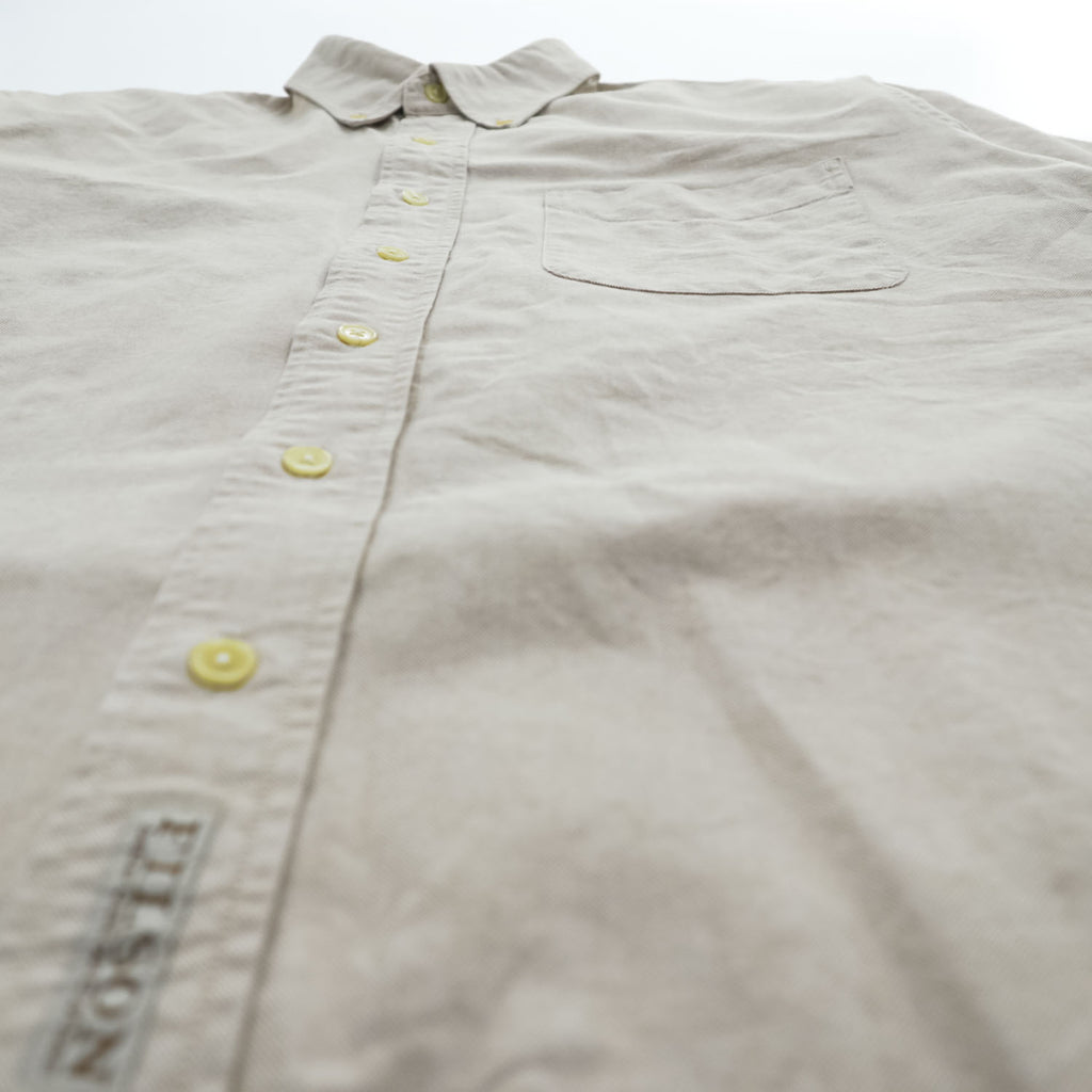 FILSON FSS4205 Cotton Short Sleeve Button-Down Shirt Beige Size S