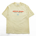 CHESWICK by SUGAR CANE 米国製 USA製 Tシャツ S イエロー 両面プリント GUARAN-TEE AMERICAN AIRLINES