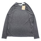 THE NORTH FACE Crisp Avion Crew BREEZERANGE Long Sleeve T-Shirt, Unused, Cool Touch, Moisture-Wicking Quick-Dry, UV Protection, Anti-Odor Antibacterial, Stretch, Gray L NT12686