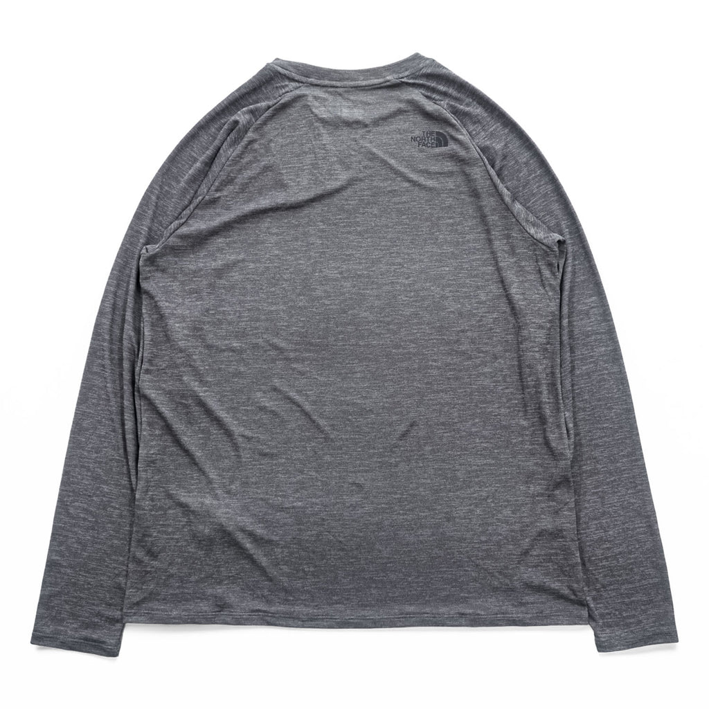 THE NORTH FACE Crisp Avion Crew BREEZERANGE Long Sleeve T-Shirt, Unused, Cool Touch, Moisture-Wicking Quick-Dry, UV Protection, Anti-Odor Antibacterial, Stretch, Gray L NT12686