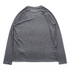 THE NORTH FACE Crisp Avion Crew BREEZERANGE Long Sleeve T-Shirt, Unused, Cool Touch, Moisture-Wicking Quick-Dry, UV Protection, Anti-Odor Antibacterial, Stretch, Gray L NT12686