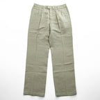 VINTAGE TOMMY BAHAMA L Beige Herringbone 2-Tuck Slacks