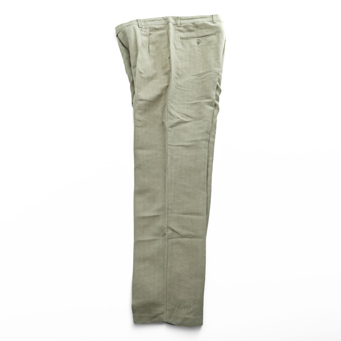 VINTAGE TOMMY BAHAMA L Beige Herringbone 2-Tuck Slacks