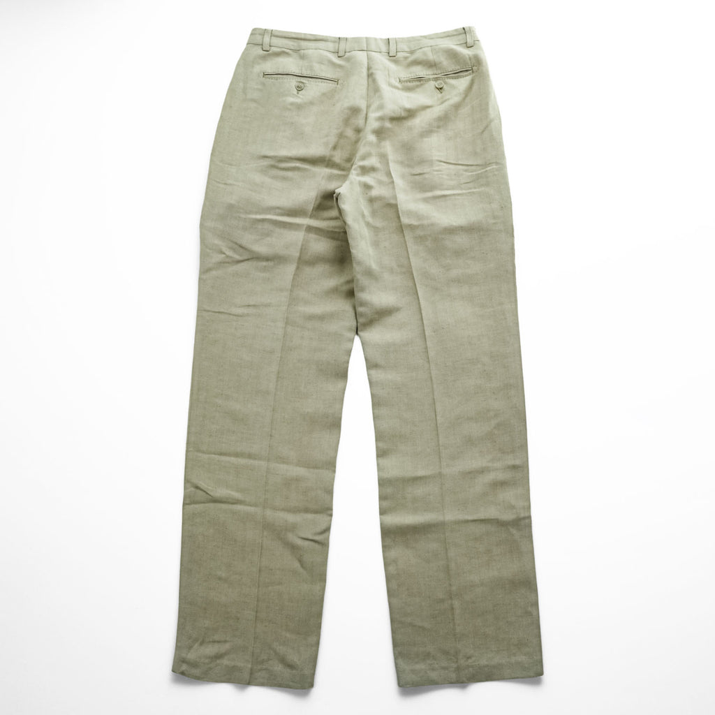 VINTAGE TOMMY BAHAMA L Beige Herringbone 2-Tuck Slacks