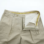 VINTAGE TOMMY BAHAMA L Beige Herringbone 2-Tuck Slacks
