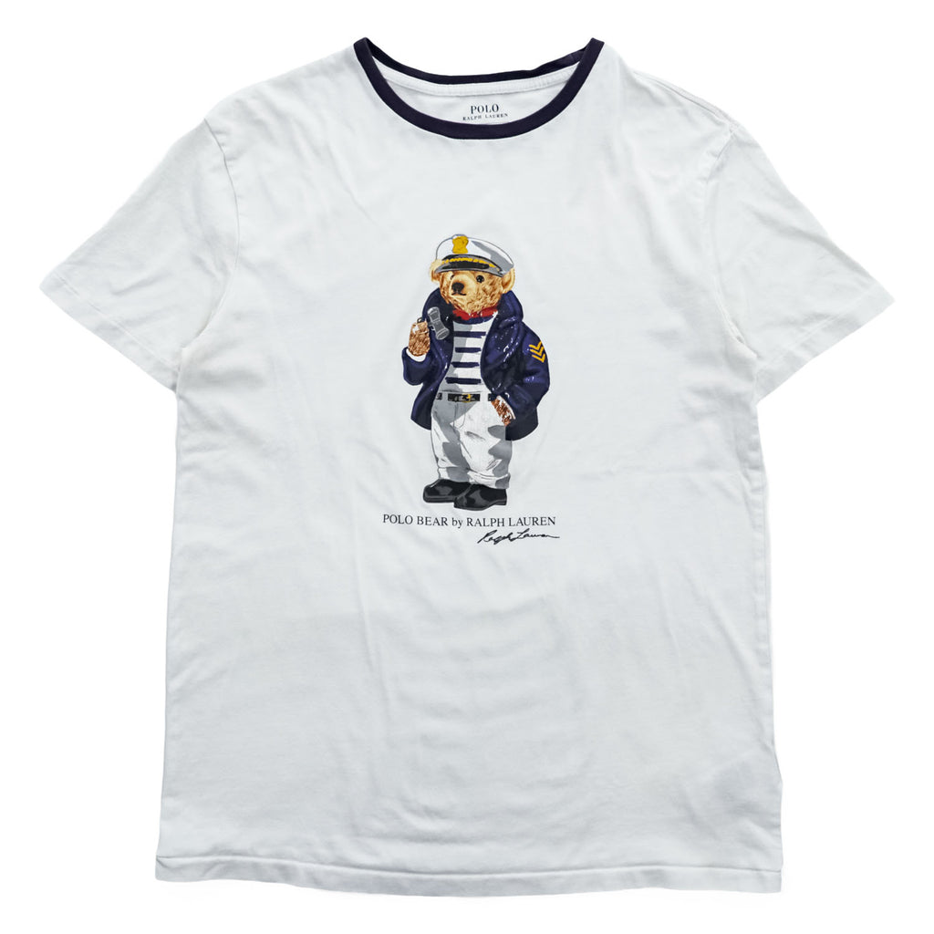 Polo Ralph Lauren Polo Bear Sailor Ringer T-Shirt White Size S
