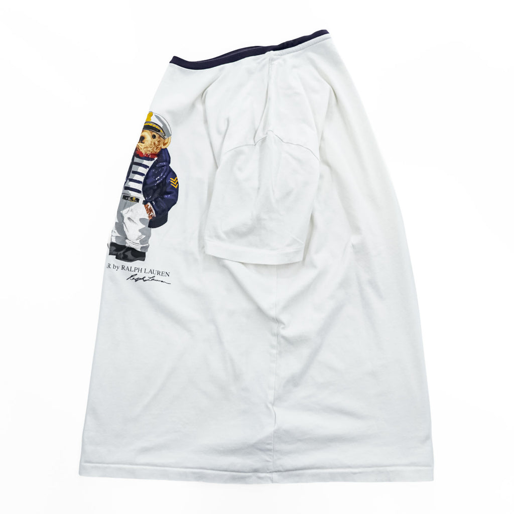 Polo Ralph Lauren Polo Bear Sailor Ringer T-Shirt White Size S