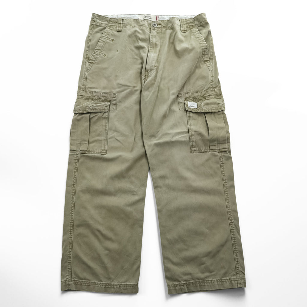 Levi's 00年代 ヴィンテージ カーゴ ワークパンツ XL ベージュ ワイド CARGO LOOSE STRAIGHT USAモデル 006423283