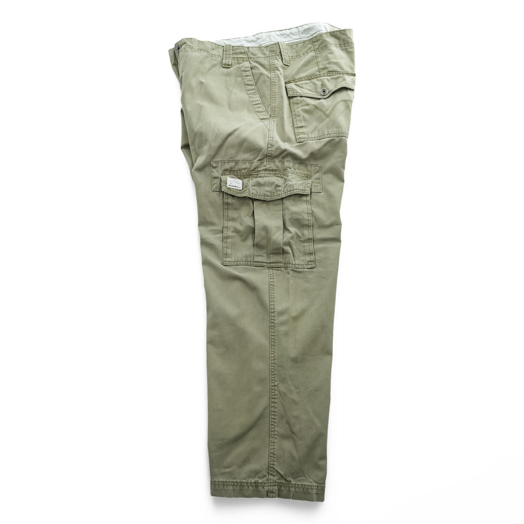 Levi's 00年代 ヴィンテージ カーゴ ワークパンツ XL ベージュ ワイド CARGO LOOSE STRAIGHT USAモデル 006423283
