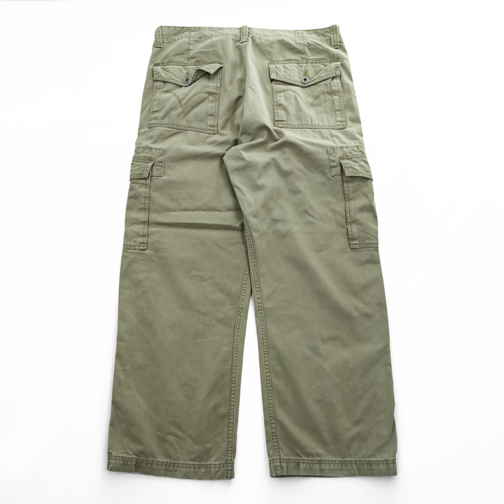 Levi's 00年代 ヴィンテージ カーゴ ワークパンツ XL ベージュ ワイド CARGO LOOSE STRAIGHT USAモデル 006423283