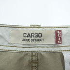 Levi's 00年代 ヴィンテージ カーゴ ワークパンツ XL ベージュ ワイド CARGO LOOSE STRAIGHT USAモデル 006423283