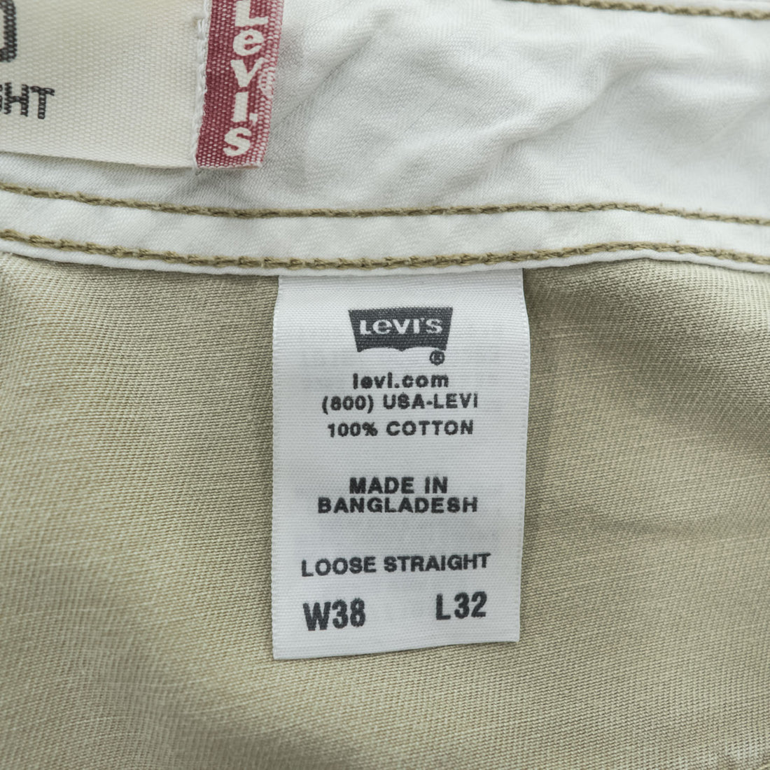 Levi's 00年代 ヴィンテージ カーゴ ワークパンツ XL ベージュ ワイド CARGO LOOSE STRAIGHT USAモデル 006423283
