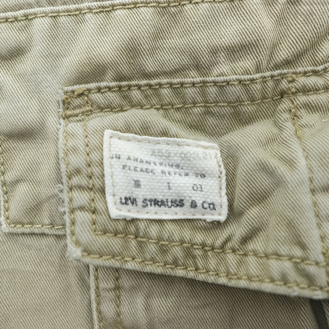 Levi's 00年代 ヴィンテージ カーゴ ワークパンツ XL ベージュ ワイド CARGO LOOSE STRAIGHT USAモデル 006423283