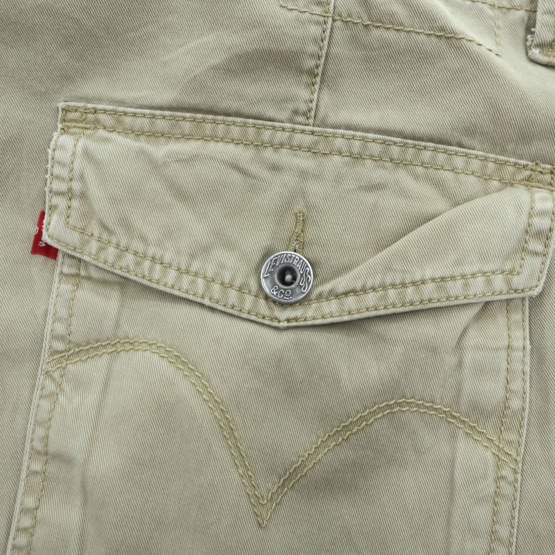 Levi's 00年代 ヴィンテージ カーゴ ワークパンツ XL ベージュ ワイド CARGO LOOSE STRAIGHT USAモデル 006423283