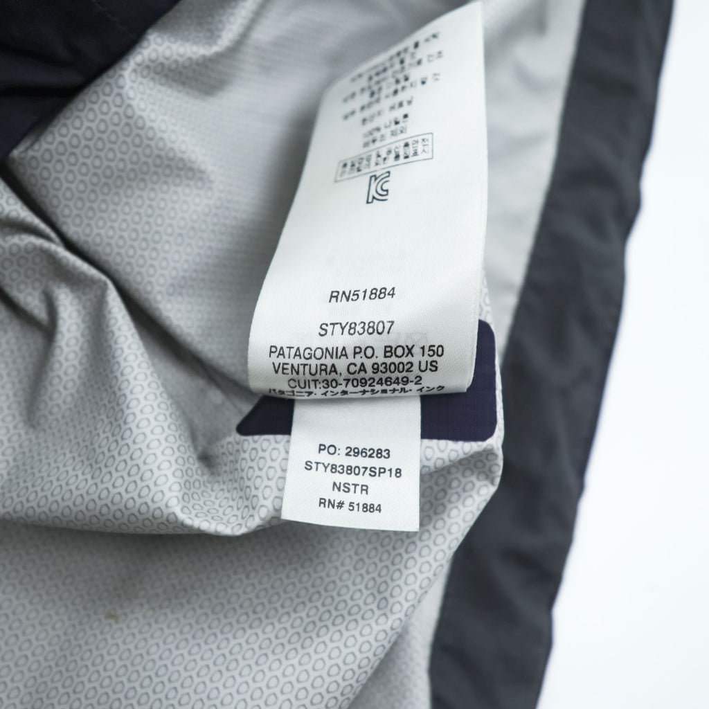 Patagonia Mountain Parka Shell Rain Jacket, Size S, Blue/Navy, Waterproof, Drawcord, Torrentshell, Breathable, 83307