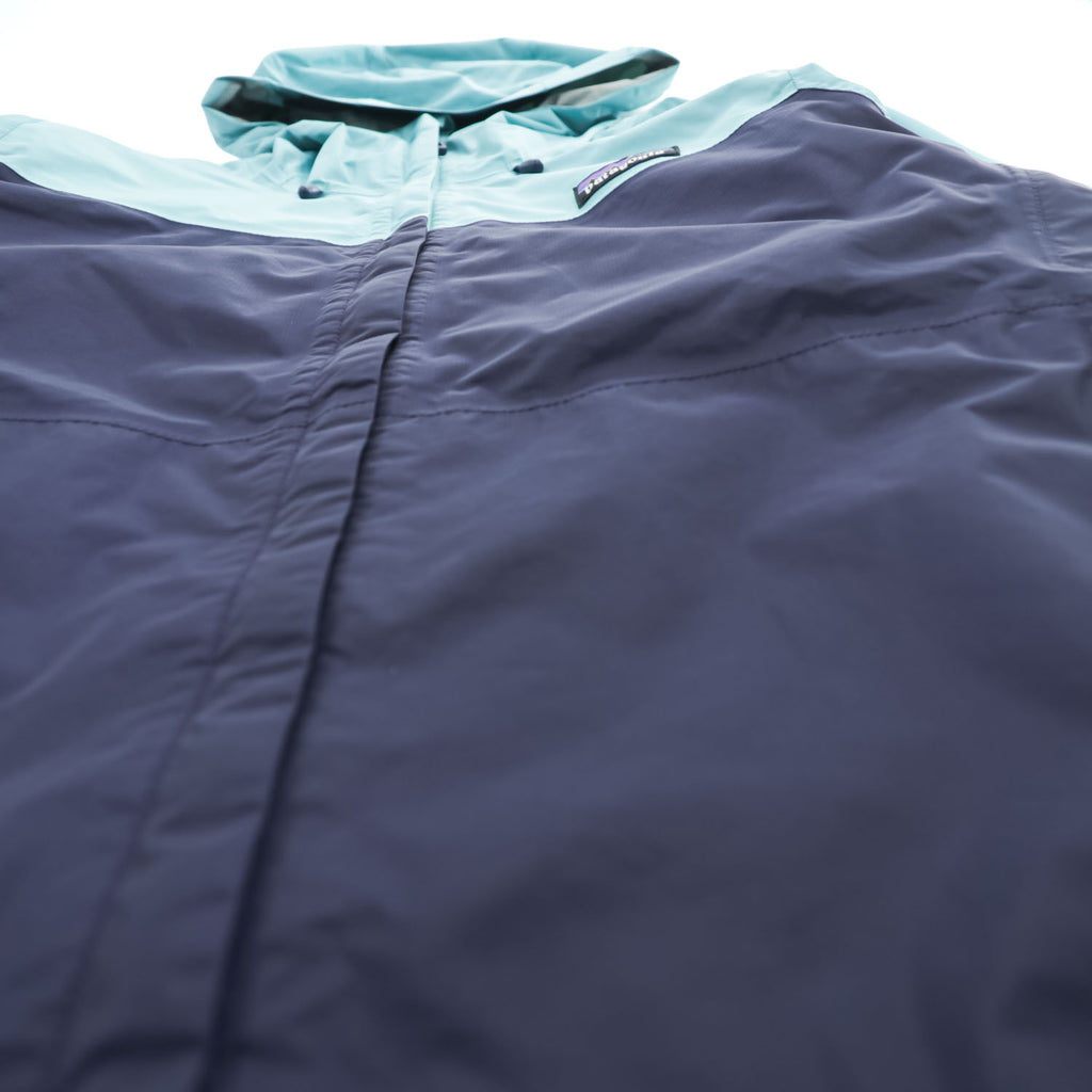 Patagonia Mountain Parka Shell Rain Jacket, Size S, Blue/Navy, Waterproof, Drawcord, Torrentshell, Breathable, 83307