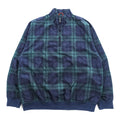 Eddie Bauer GOLF 90年代 ヴィンテージ プルオーバー ブルゾン ハーフジップジャケット L ネイビー グリーン ブラックウォッチ チェック