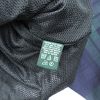 Eddie Bauer GOLF 90年代 ヴィンテージ プルオーバー ブルゾン ハーフジップジャケット L ネイビー グリーン ブラックウォッチ チェック