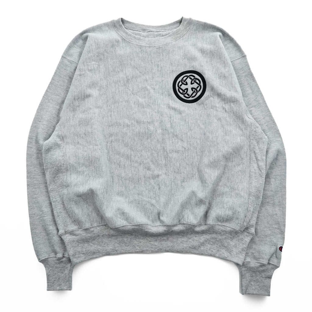 Champion PREMIUM 00年代 リバースウィーブ REVERSE WEAVE スウェット トレーナー L グレー 裏起毛 刺繍