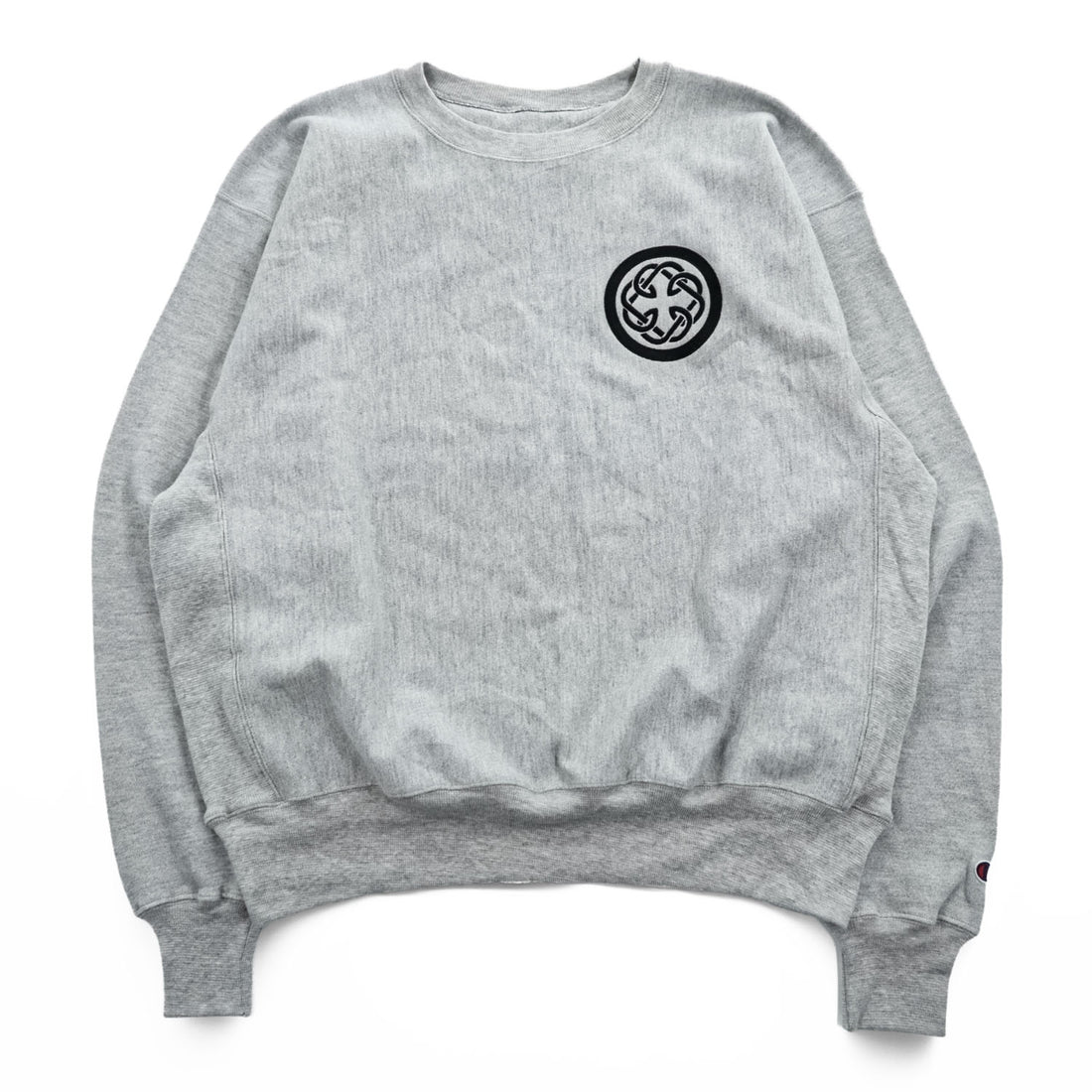 Champion PREMIUM 00年代 リバースウィーブ REVERSE WEAVE スウェット トレーナー L グレー 裏起毛 刺繍