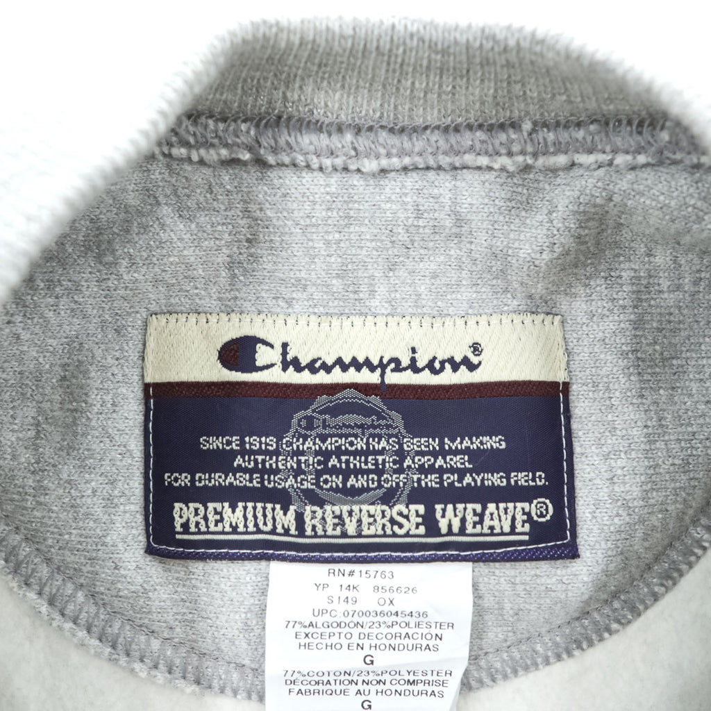 Champion PREMIUM 00年代 リバースウィーブ REVERSE WEAVE スウェット トレーナー L グレー 裏起毛 刺繍