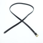 REAL HARNESS × TOMORROWLAND イギリス製 レザー ナロー ベルト ステッチ 真鍮 ゴールドバックル イングランド製