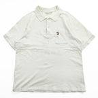 Made in Japan Rugby Shirt, Size L, White, BUBBLE UP BOWLING POLO, King Louie, Toyo Enterprise, Authentic Reproduction, Piqué Fabric, Chain Embroidery, KL76991 KL76992