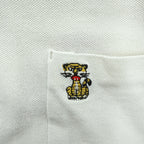 Made in Japan Rugby Shirt, Size L, White, BUBBLE UP BOWLING POLO, King Louie, Toyo Enterprise, Authentic Reproduction, Piqué Fabric, Chain Embroidery, KL76991 KL76992