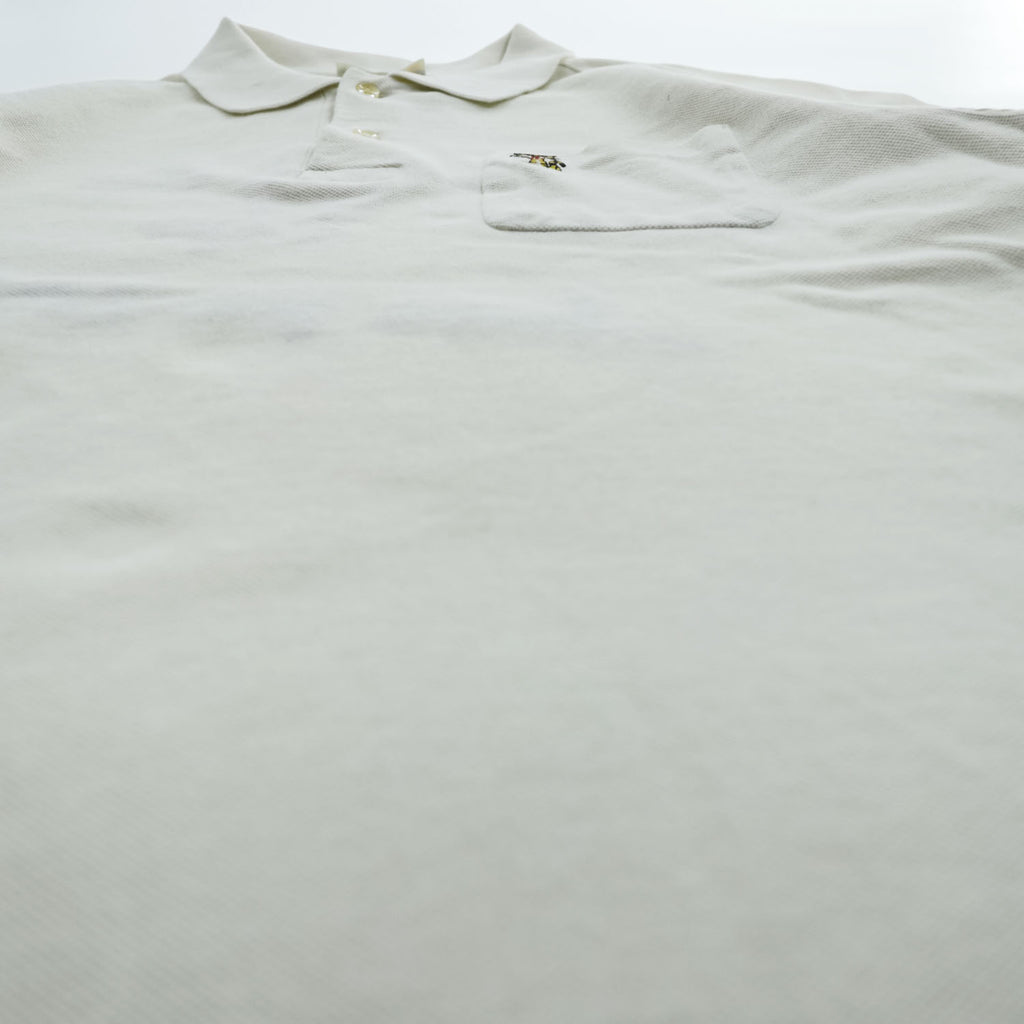 Made in Japan Rugby Shirt, Size L, White, BUBBLE UP BOWLING POLO, King Louie, Toyo Enterprise, Authentic Reproduction, Piqué Fabric, Chain Embroidery, KL76991 KL76992