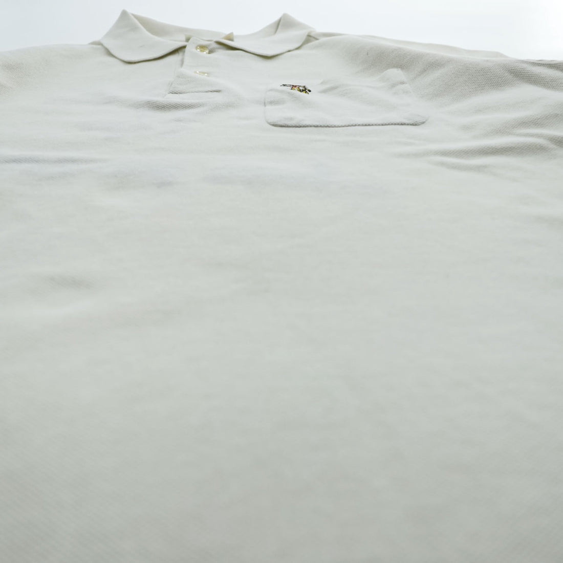 Made in Japan Rugby Shirt, Size L, White, BUBBLE UP BOWLING POLO, King Louie, Toyo Enterprise, Authentic Reproduction, Piqué Fabric, Chain Embroidery, KL76991 KL76992