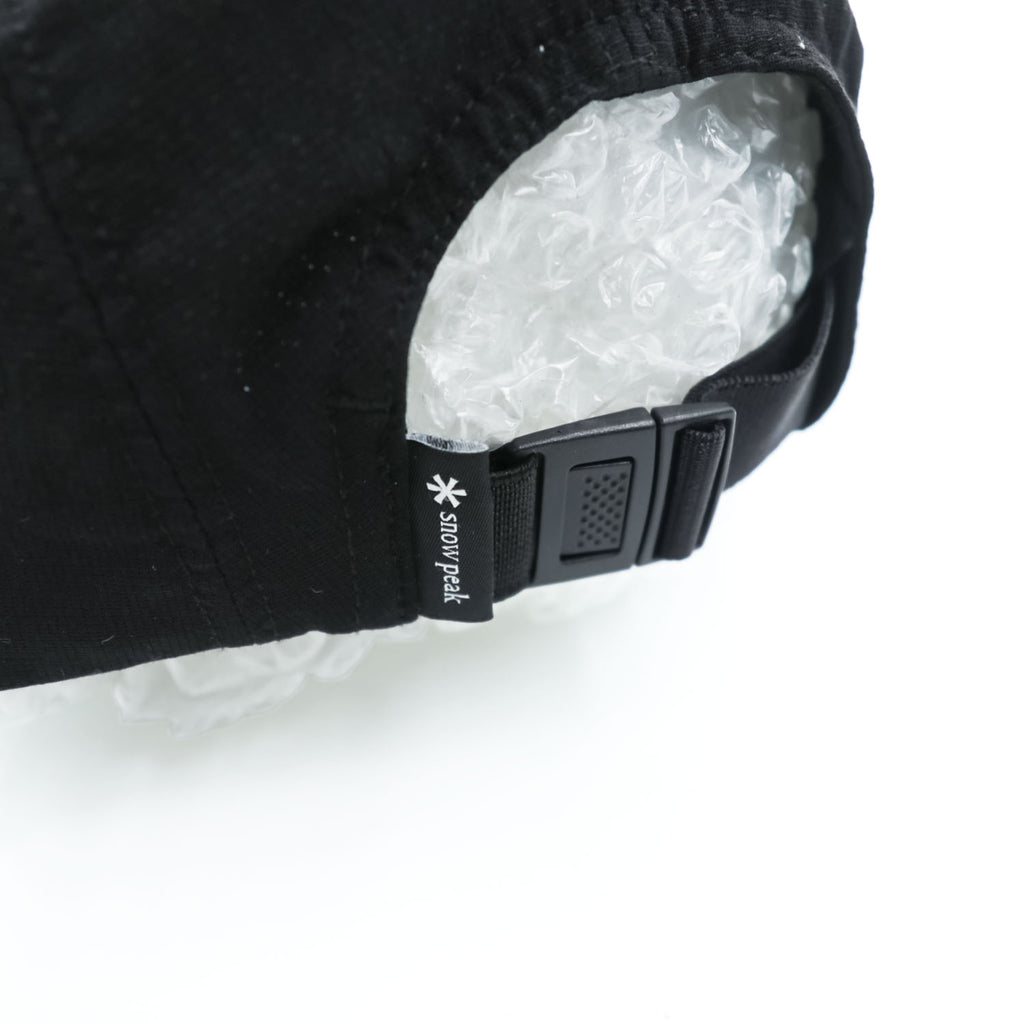 snow peak 5パネルキャップ ブラック Breathable Quick Dry Cap 吸水速乾 AC-25SU010