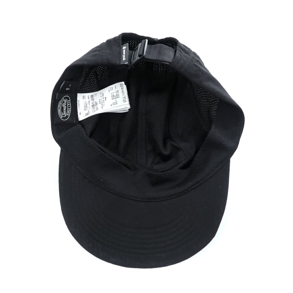 snow peak 5パネルキャップ ブラック Breathable Quick Dry Cap 吸水速乾 AC-25SU010