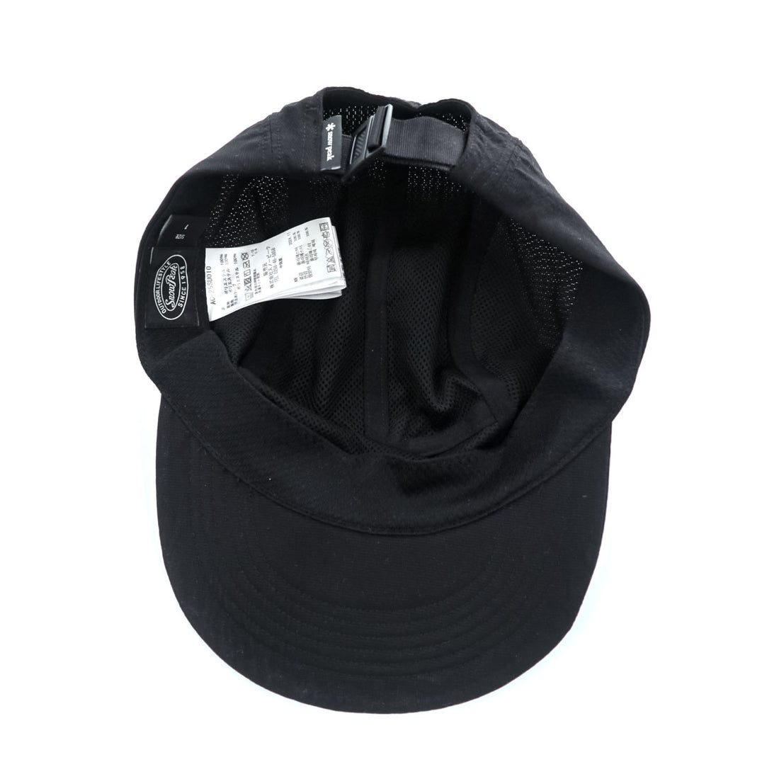 snow peak 5パネルキャップ ブラック Breathable Quick Dry Cap 吸水速乾 AC-25SU010
