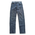Levi Strauss USA-Made 90s Vintage Denim Pants Jeans Size M Indigo Blue Bleached Chemical Wash 505-4865