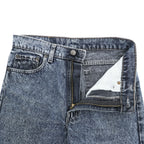 Levi Strauss USA-Made 90s Vintage Denim Pants Jeans Size M Indigo Blue Bleached Chemical Wash 505-4865
