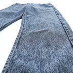 Levi Strauss USA-Made 90s Vintage Denim Pants Jeans Size M Indigo Blue Bleached Chemical Wash 505-4865