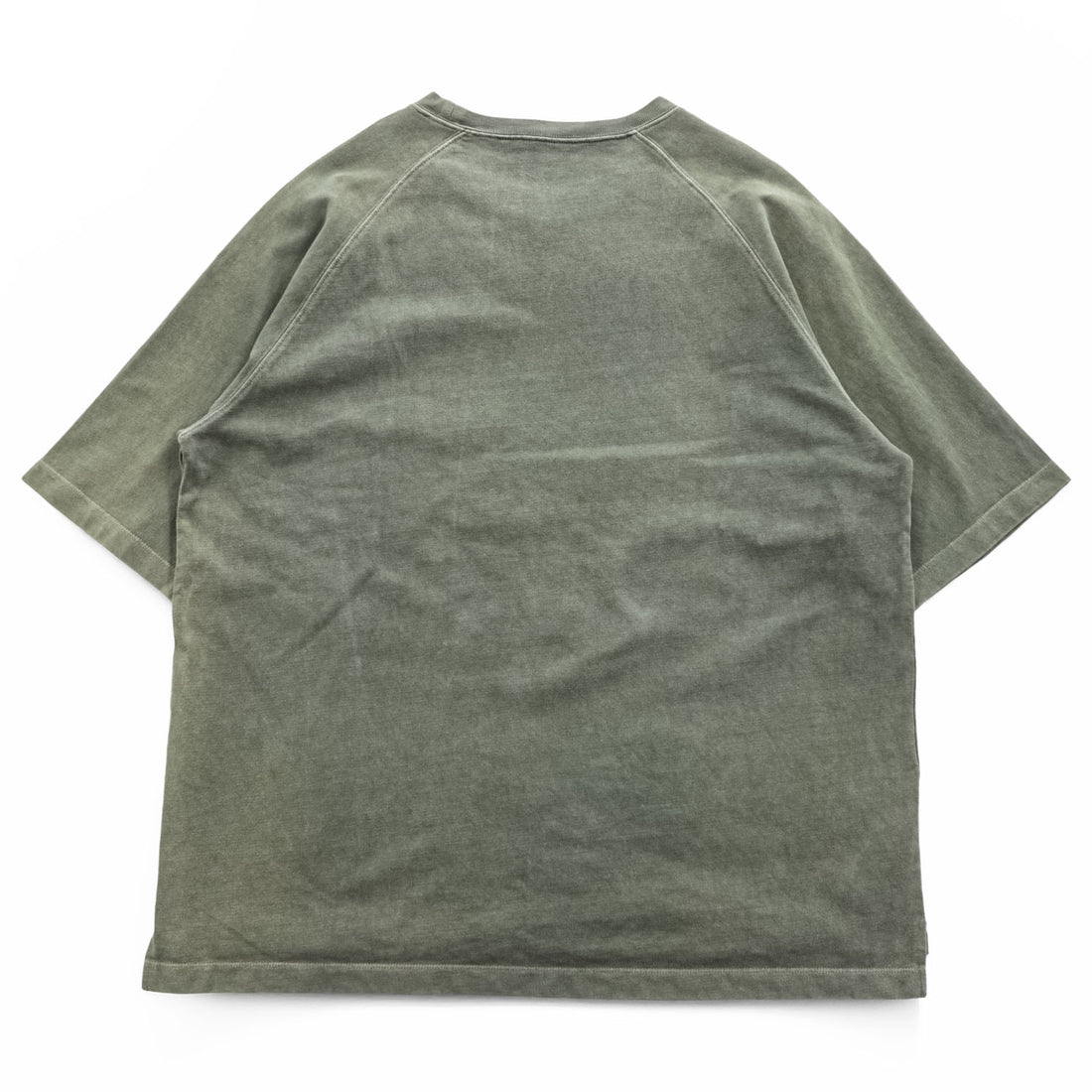 ONEITA ピグメント加工 ポケットTシャツ SUPER HEAVY TEE L カーキ グリーン  2122-004ON