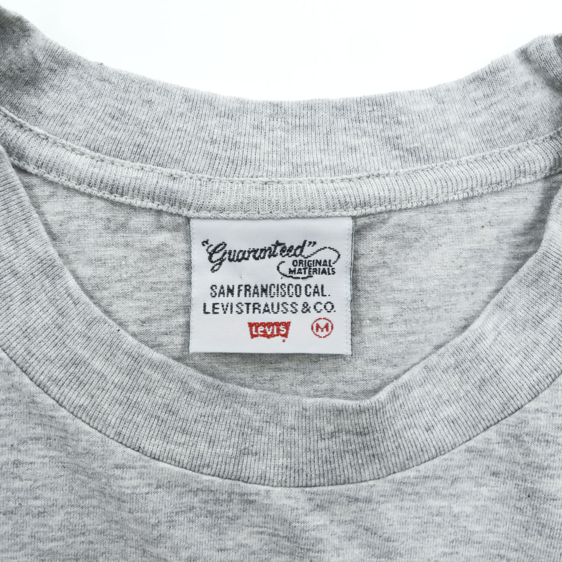 Levi's 日本製 90年代 ヴィンテージ 広告ポスターグラフィック Tシャツ M グレー シングルステッチ