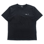 agnes b. T-Shirt L Black with one-point logo EY16S179