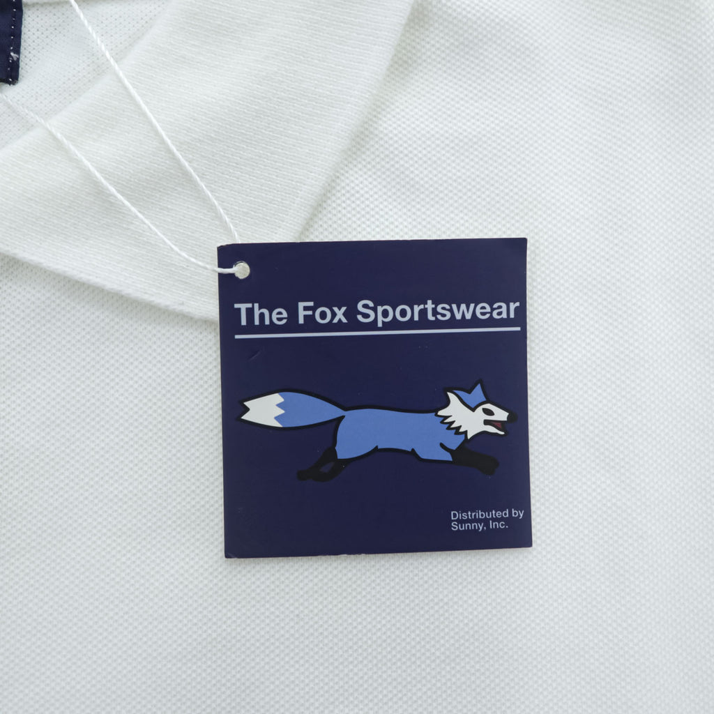 Penneys Sportswear The Fox Collection ポロシャツ L ホワイト ワンポイントロゴ 鹿の子 未使用品