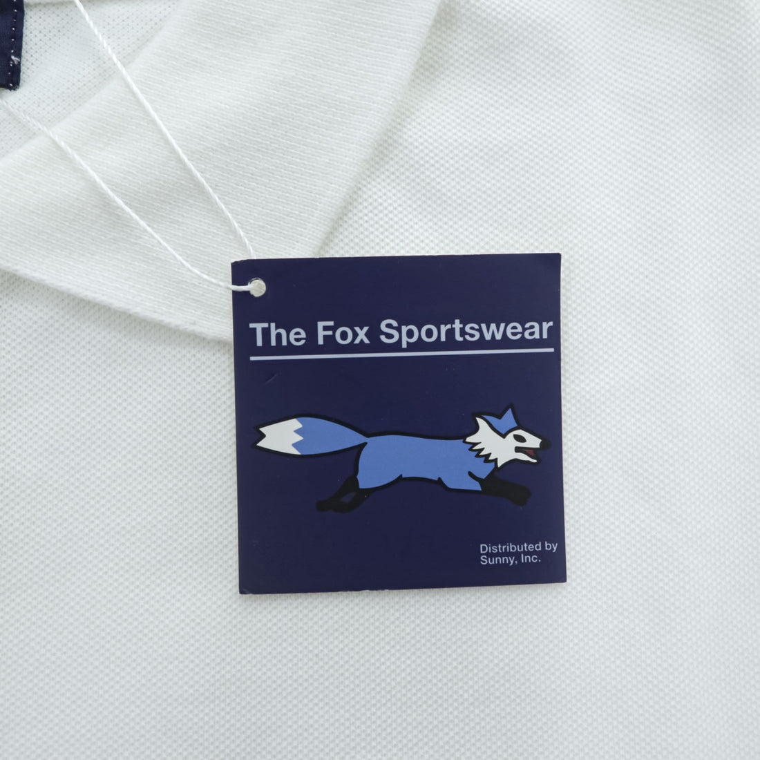Penneys Sportswear The Fox Collection ポロシャツ L ホワイト ワンポイントロゴ 鹿の子 未使用品